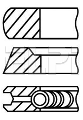 Set segmenti piston LP182 3327 STD ELPI